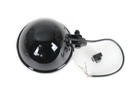 HARLEY 5-3/4 inch Bates Style LED Headlamp Black fits 0- All, models