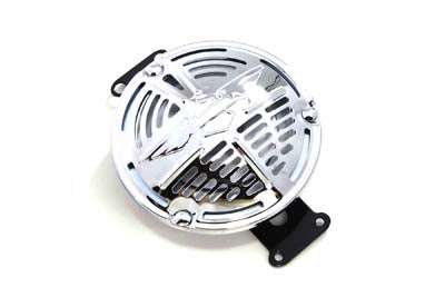 HARLEY Replika Chrom 6 Volt Hupe Passt 1942-1948 WL, 1942-1948 UL, 1942-1948 FL, 1942-1957 G,
