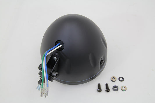 HARLEY 5-3/4 Zoll H4 Scheinwerfereinheit Schwarz Passend für 0- Alle, Modelle