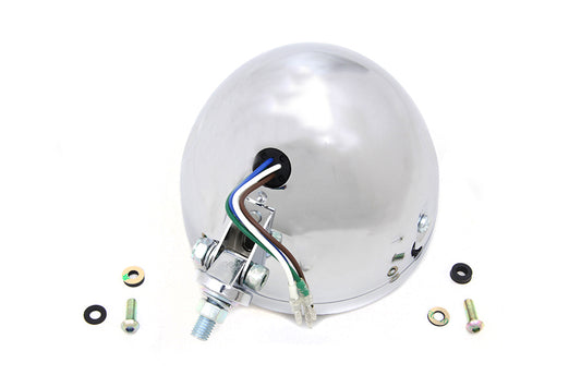 HARLEY 5-3/4 inch H4 Headlamp Unit Chrome fits 0- All, Models