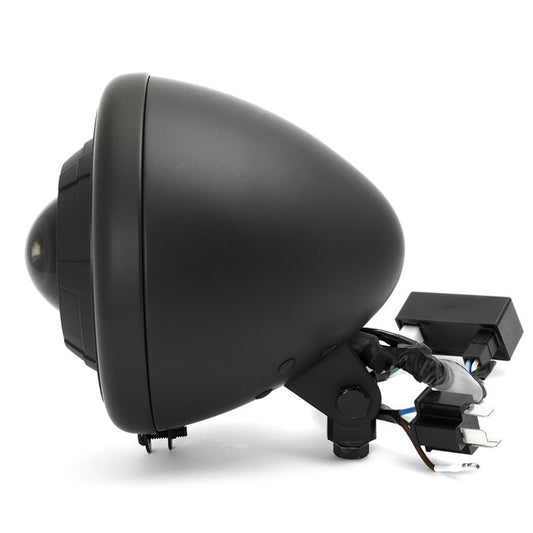 HARLEY 5-1/2 inch Fish Eye Headlamp Black fits 0- Custom, application