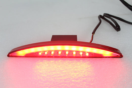 HARLEY Slice Style LED Schutzblech-Rücklicht mit roter Linse passend für 2013-UP FXSB,