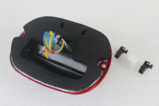 HARLEY Rücklicht mit roter Linse und LED-Blinkern Passend für 1999-2013 FL, 1999-2013 FX, 1999-2013 XL,