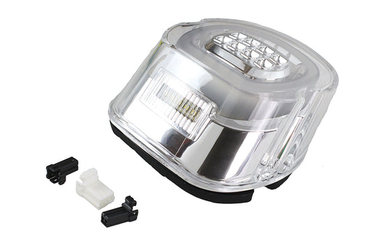 HARLEY Chrom-Rücklicht mit LED-Blinkern, passend für FL 1999–2013, FX 1999–2013, XL 1999–2013