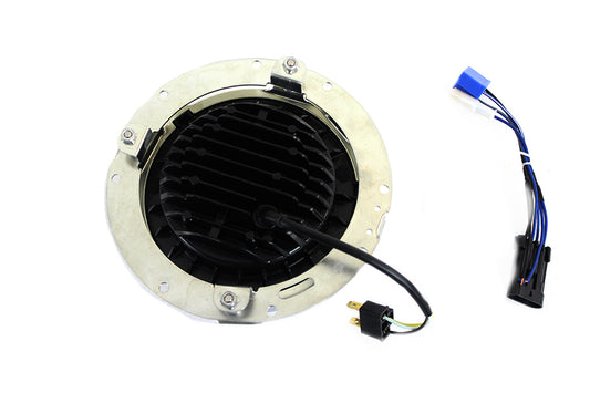 HARLEY 7 inch LED Headlamp Assembly Chrome fits 2014-UP FLT, except FLTR 2014-UP FLHXXX, 1991-2017 FLS, 1991-2017 FLSS, 1991-2017 FLSTC, 1991