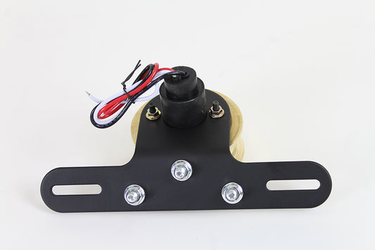 HARLEY LED Round Tail Lamp Assembly Brass fits 0- Custom, application