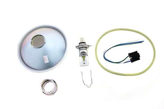 HARLEY Spring Fork LED 6 Volt Headlamp Insert fits 1937-1952 EL, 1941-1948 FL,