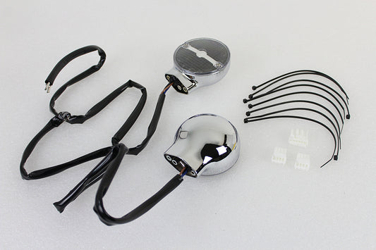 HARLEY Amber LED Flache Blinkerlinse Set Passend für 2001-2017 FLSTC, Modelle mit flachen Blinkerlinsen
