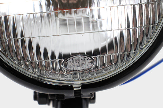 HARLEY 5-3/4 inch Round Headlamp Assembly Black fits 0- Custom, application