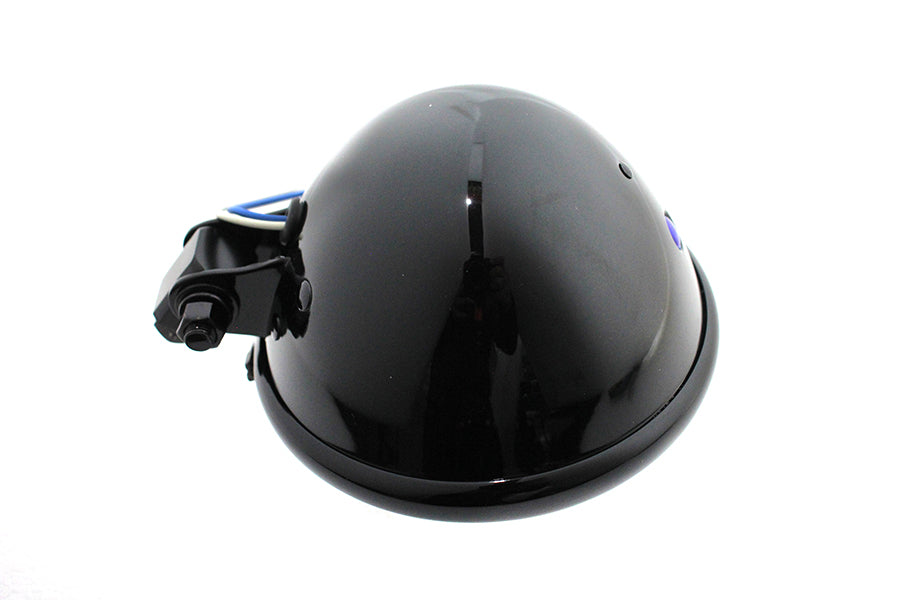 HARLEY 5-3/4 inch Round Headlamp Assembly Black fits 0- Custom, application