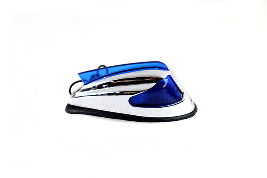 HARLEY Replika Frontfenderlampe mit blauer Linse, passend für FL Modelle von 1949-1967,