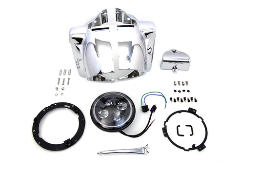 HARLEY Scheinwerferverkleidung Chrom Passend für 1986-2013 FLT,