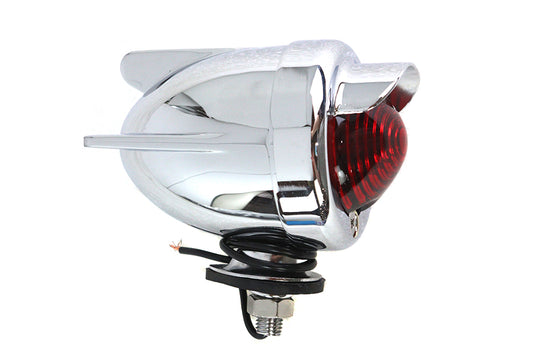 HARLEY Bomber Marker Lamp Red 3 Fin Design Fits 0- Custom, application