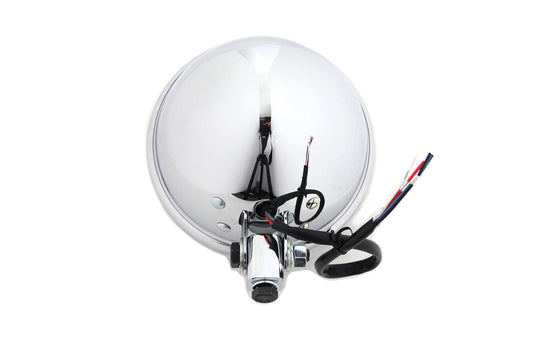 HARLEY 5-3/4 inch Bates Style LED Headlamp Chrome fits 0- All, models