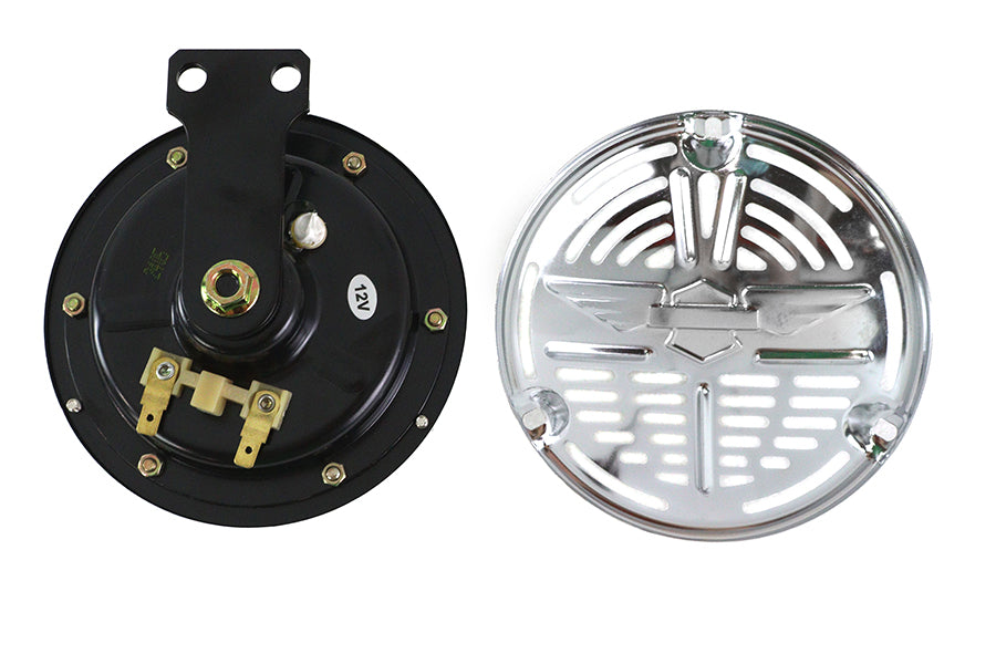 HARLEY 12 Volt Spring Horn with Chrome Face fits 0- Custom, application