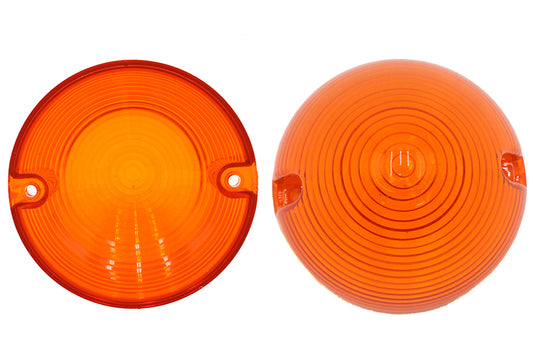 HARLEY Bullistic Blinkergläser, gelb, passend für 1963-1984 FL, 1963-1984 FLH, 1963-1984 FL, 1963