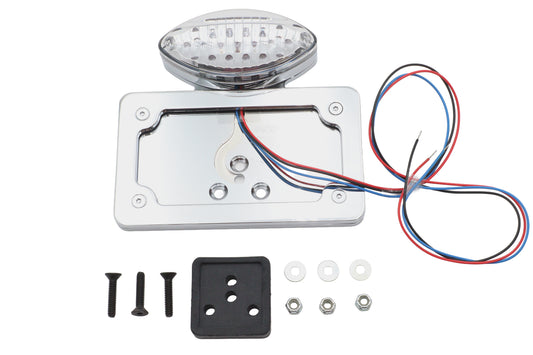 HARLEY Chrom Billet Schutzblechmontage-LED-Rückleuchte mit klarer Linse, passend für 1973-1984 FX, 1973-1984 FL,