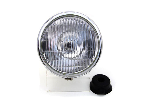 HARLEY 6-1/2 inch Spring Fork Headlamp Chrome fits 1936-1940 EL, 1937-1948 UL, 1941-1948 FL, 1935-1957 WL, 1935-1936 VL,