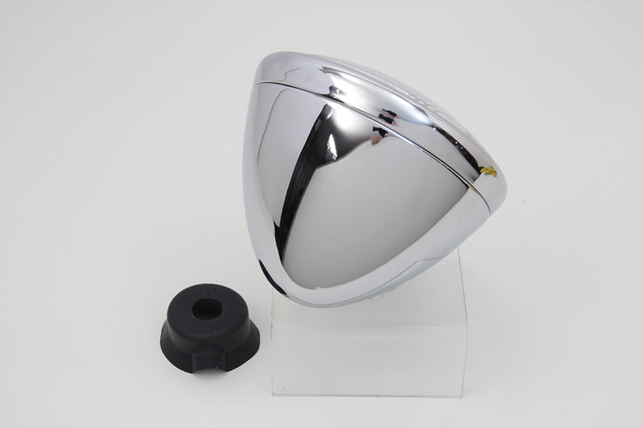 HARLEY 6-1/2 inch Spring Fork Headlamp Chrome fits 1936-1940 EL, 1937-1948 UL, 1941-1948 FL, 1935-1957 WL, 1935-1936 VL,