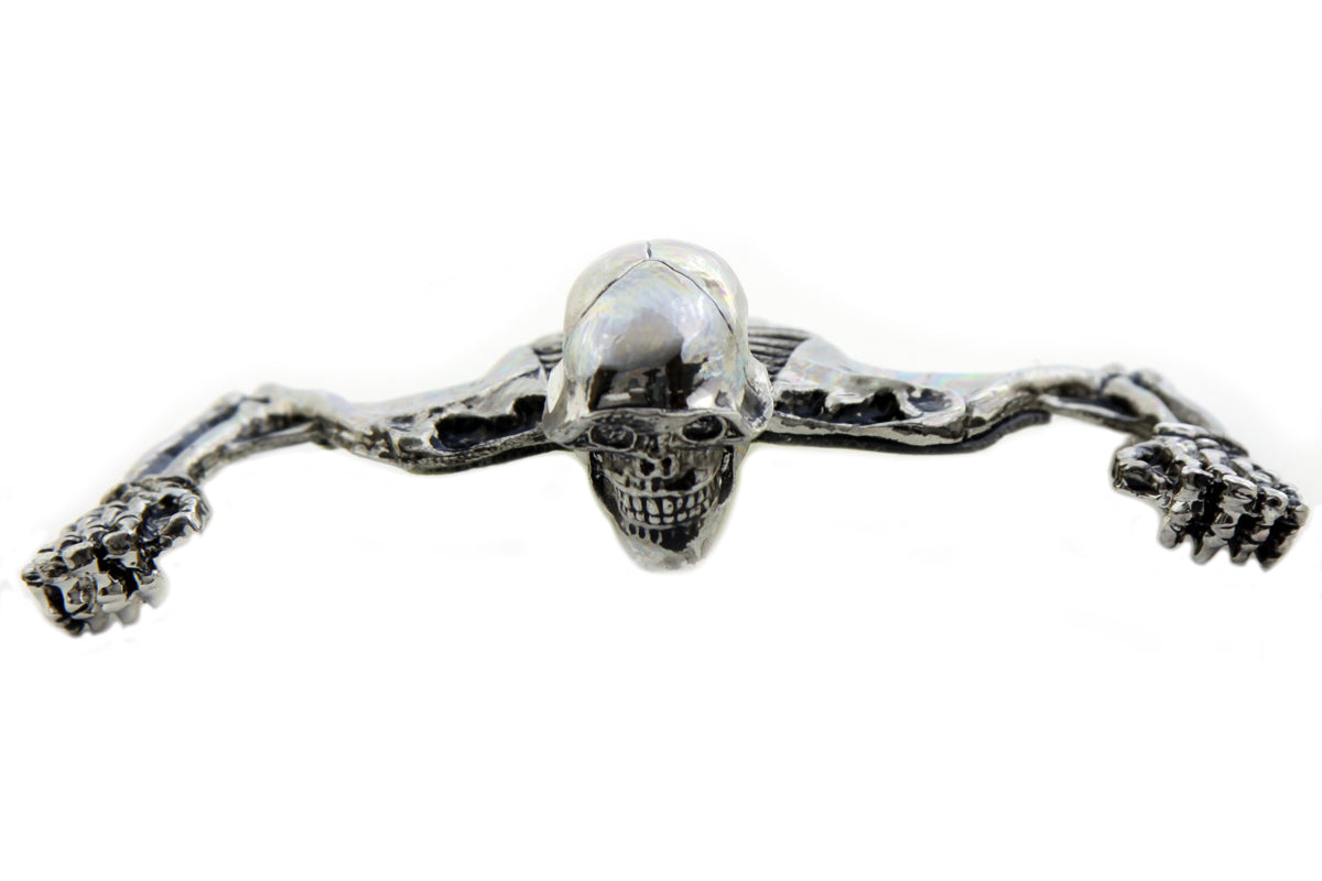 HARLEY 7 inch Headlamp Visor Ornament Skull Type Chrome fits 0- Custom, application for 7 headlamps" 0- Custom, application for 7 headlamps"