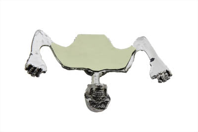 HARLEY 7 inch Headlamp Visor Ornament Skull Type Chrome Fits 0- Custom, application for 7 headlamps