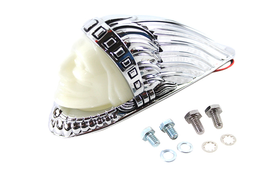 HARLEY Indian Face Front Fender Lamp Chrome fits 0- Custom, application