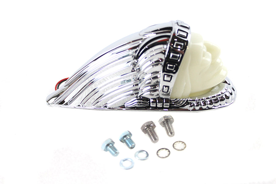 HARLEY Indian Face Front Fender Lamp Chrome fits 0- Custom, application