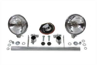 HARLEY Spring Fork Spotlamp Kit fits 1936-1948 EL, 1936-1948 U, 1936-1957 G, 1941-1948 FL,