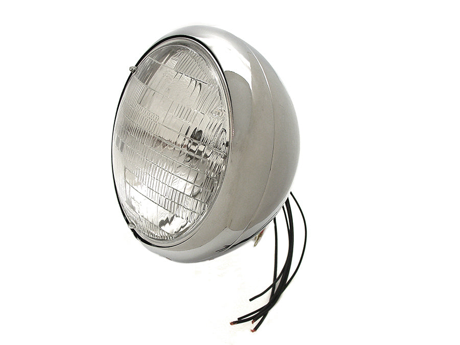 HARLEY Chrome 7 inch K Headlamp fits 1957-1958 XL, 1954-1956 K,
