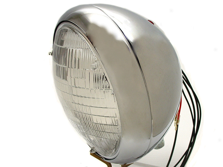 HARLEY Chrome 7 inch K Headlamp fits 1957-1958 XL, 1954-1956 K,