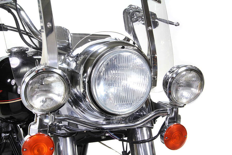 HARLEY Outer Headlamp Trim Rim Chrome fits 1983-UP FLT, 1994-UP FLHR, 1986-UP FLHT, 2006-2023 FLHX,