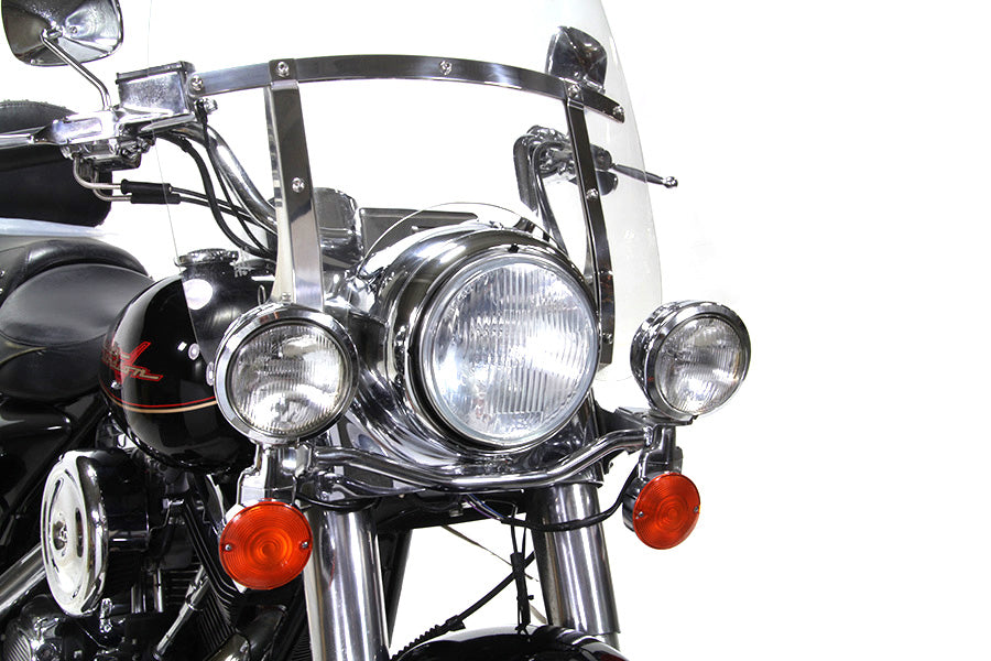 HARLEY Outer Headlamp Trim Rim Chrome fits 1983-UP FLT, 1994-UP FLHR, 1986-UP FLHT, 2006-2023 FLHX,