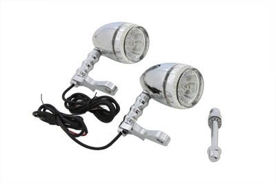 HARLEY Bullet Turn Signal Set with Headlamp Mount Fits 0- Custom, application