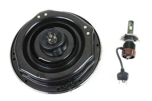 HARLEY 7 inch LED/H-4 Headlamp Unit fits 1960-1984 FL, 1995-2003 FLHR,