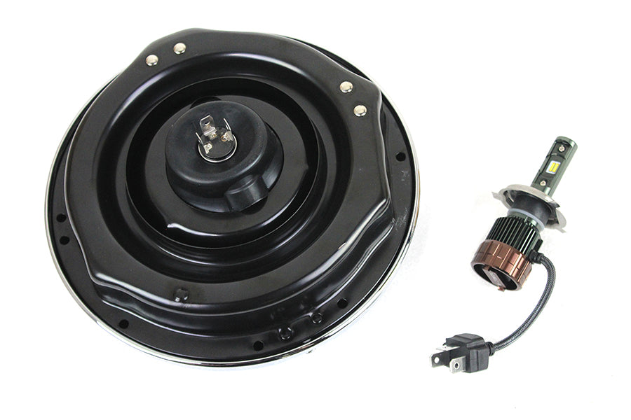 HARLEY 7 inch LED/H-4 Headlamp Unit fits 1960-1984 FL, 1995-2003 FLHR,