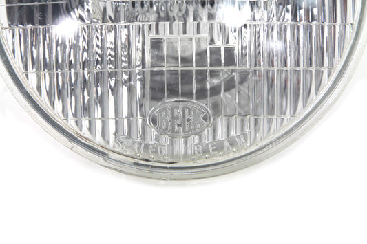 HARLEY 7 Zoll Runder 6 Volt Scheinwerfer Sealed Beam Birne Passend für 1949-1959 FL,