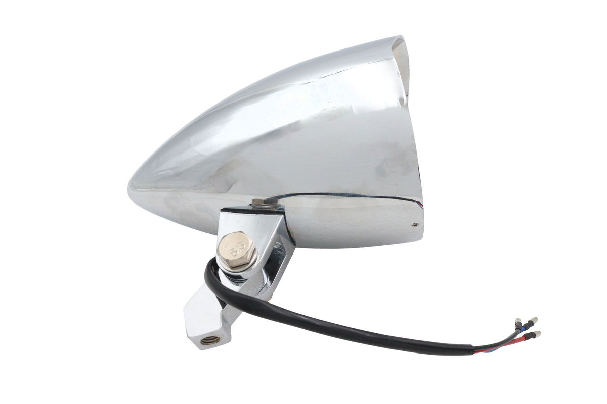 HARLEY Ultima 4-1/2 inch Bullet Headlamp Chrome Fits