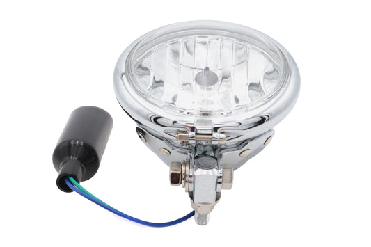 HARLEY 4-1/2 inch Round Headlamp Chrome Fits 0- Custom, application