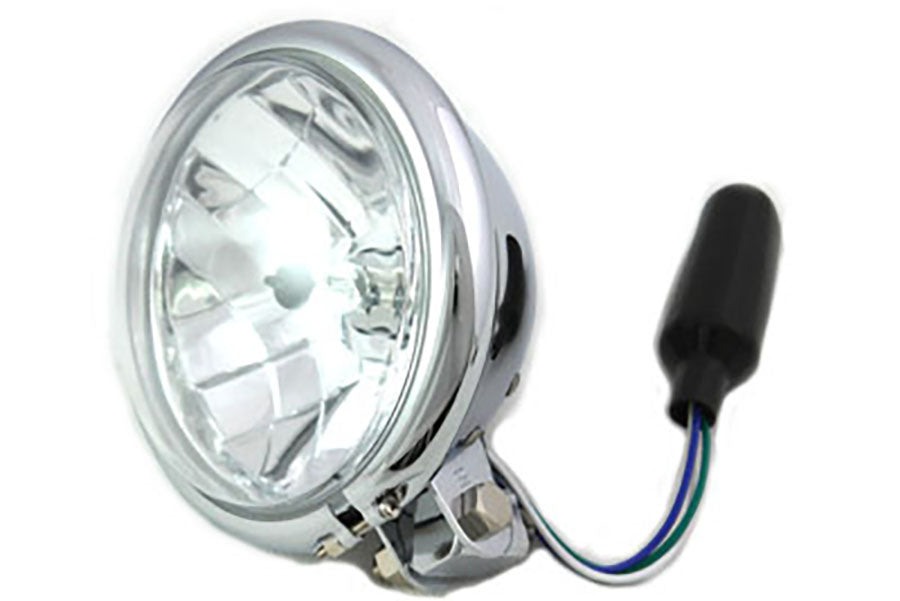HARLEY 5-3/4 inch Round Headlamp Chrome fits 0- Custom, application