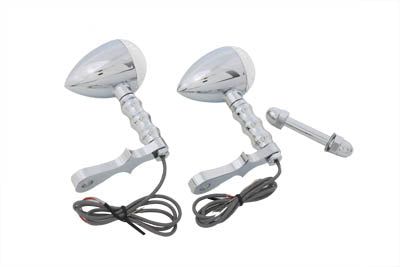 HARLEY LED Bullet Turn Signal Set with Headlamp Mount fits 0- Custom, application