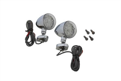 HARLEY LED Bullet Turn Signal Set with Bracket Mount Fits 0- Custom, application