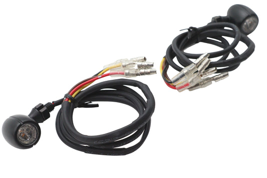 HARLEY 3 in 1 Mini LED Rück-/Blinkleuchteneinheit Schwarz Passt für 0- Custom, Anwendung