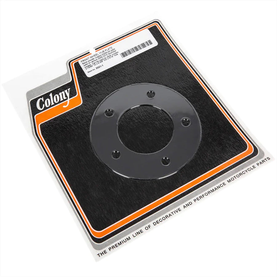 HARLEY Front Wheel Hub Plate Black fits 2000-2015 XL, 0- Custom, application