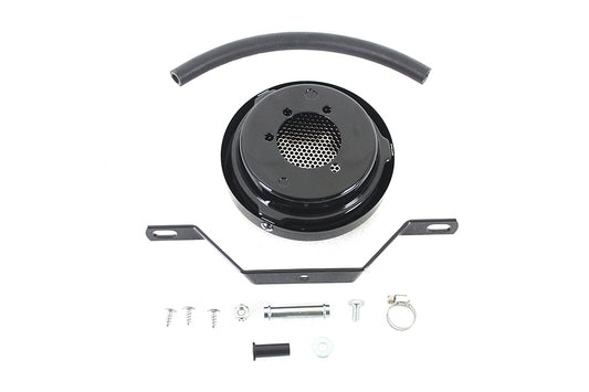 HARLEY Wyatt Gatling Schwarzer gelochter Luftfilter Passend für 1972-1984 FL, 1972-1984 FX, 1984-1989 FXST,