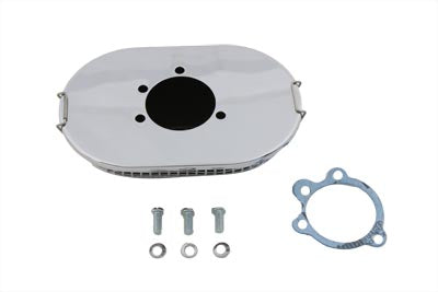 HARLEY Wyatt Gatling Chrom Turbo Luftfilter passend für 1972-1984 FL, 1972-1984 FX, 1972-1984 XL,