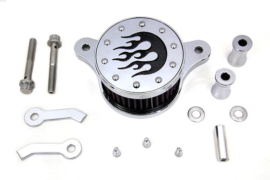 HARLEY Wyatt Gatling Luftfilter-Kit Chrom passend für 2008-2016 FLT,