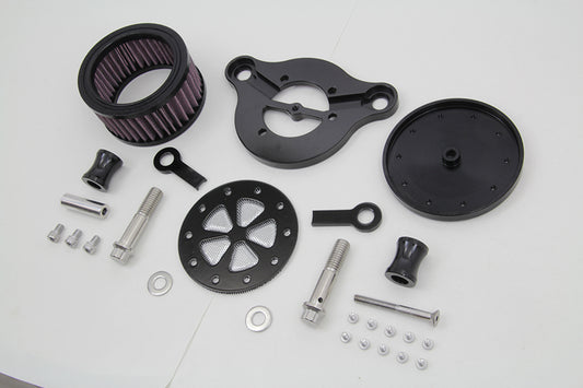 HARLEY Wyatt Gatling Luftfilter Kit Schwarz Passend für 1991-UP XL,
