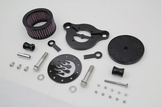 HARLEY Wyatt Gatling Luftfilter-Kit Schwarz Passend für 1991-UP XL,