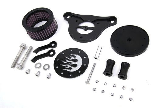 HARLEY Wyatt Gatling Luftfilterkit schwarz passend für 2008-2016 FLT,