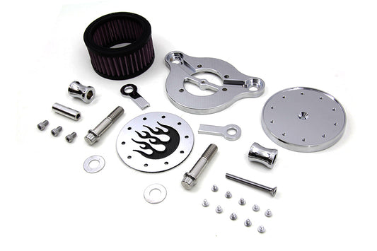 HARLEY Wyatt Gatling Luftfilter Kit Chrom passend für XL ab Bj. 1991,